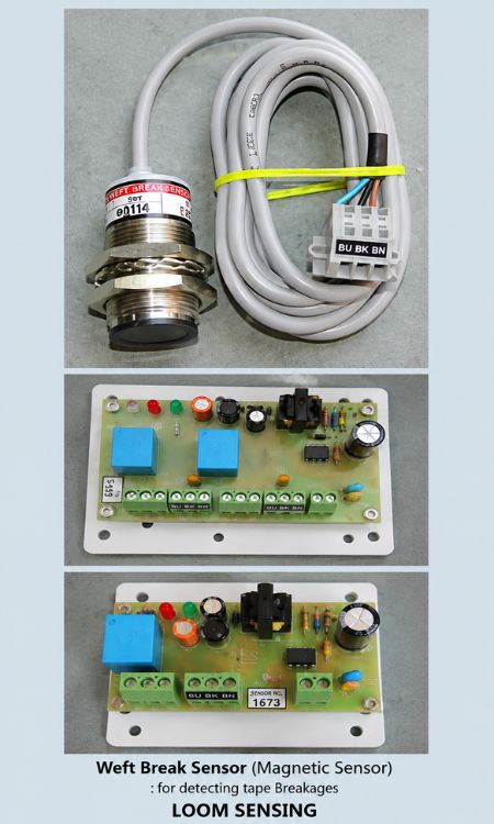 Weft End Sensor with relay cards